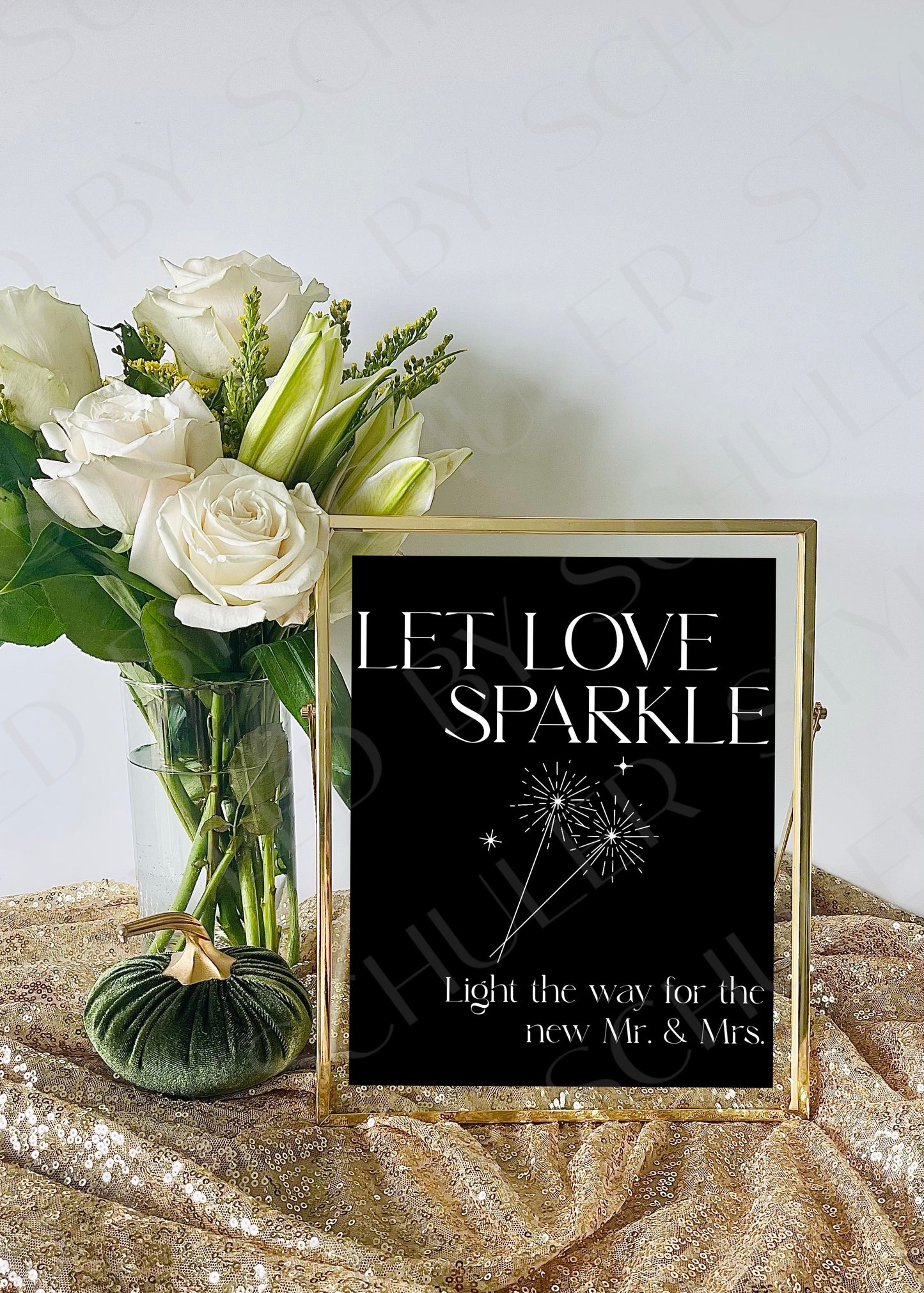 Sparkler Sendoff Sign | Modern