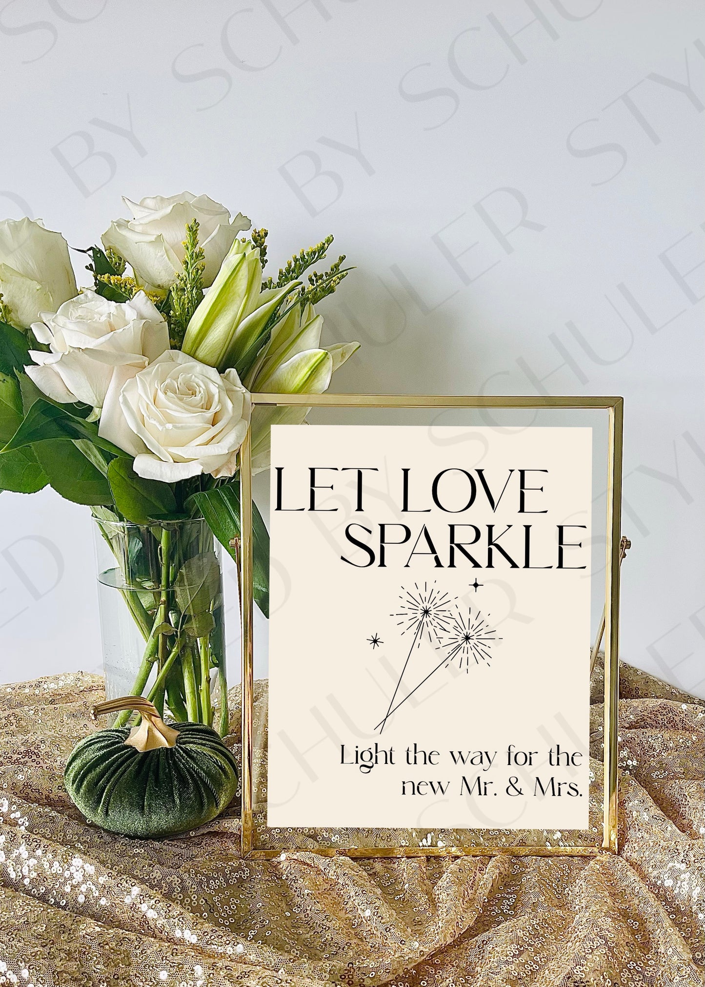 Sparkler Sendoff Sign | Modern