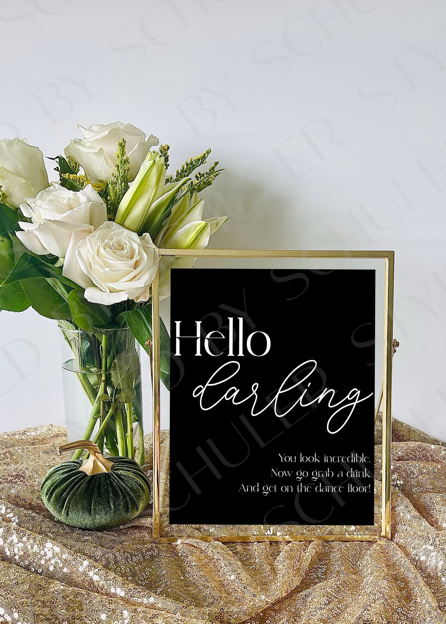 Hello Darling Sign | Modern