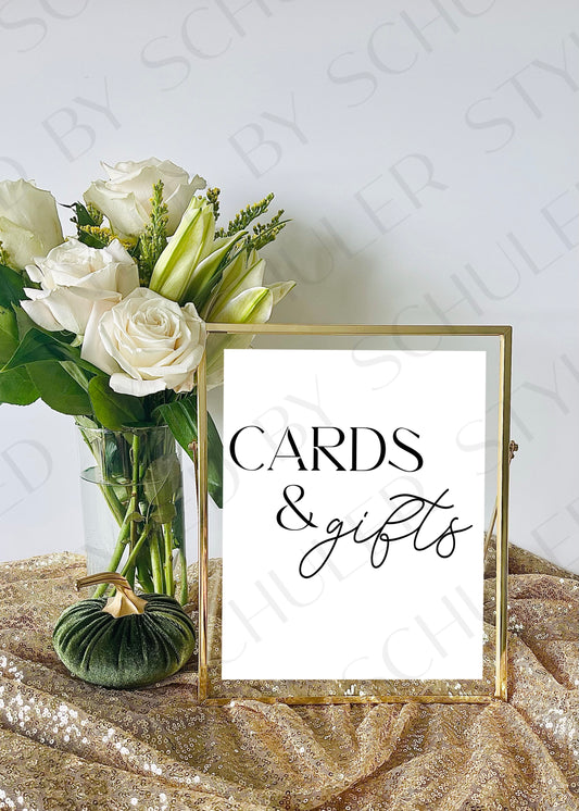 Cards & Gifts Sign | Modern