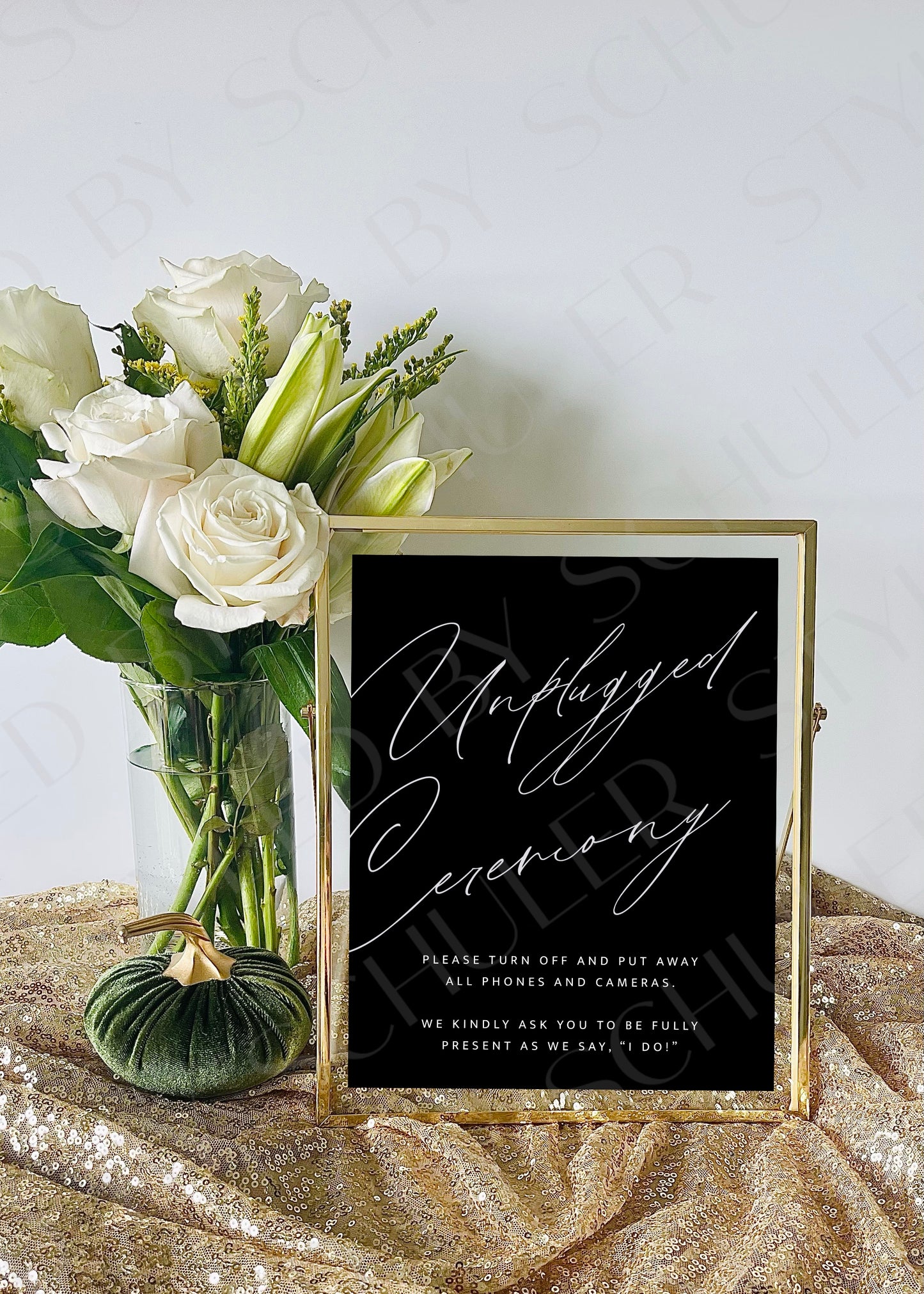 Unplugged Ceremony Sign | Classic