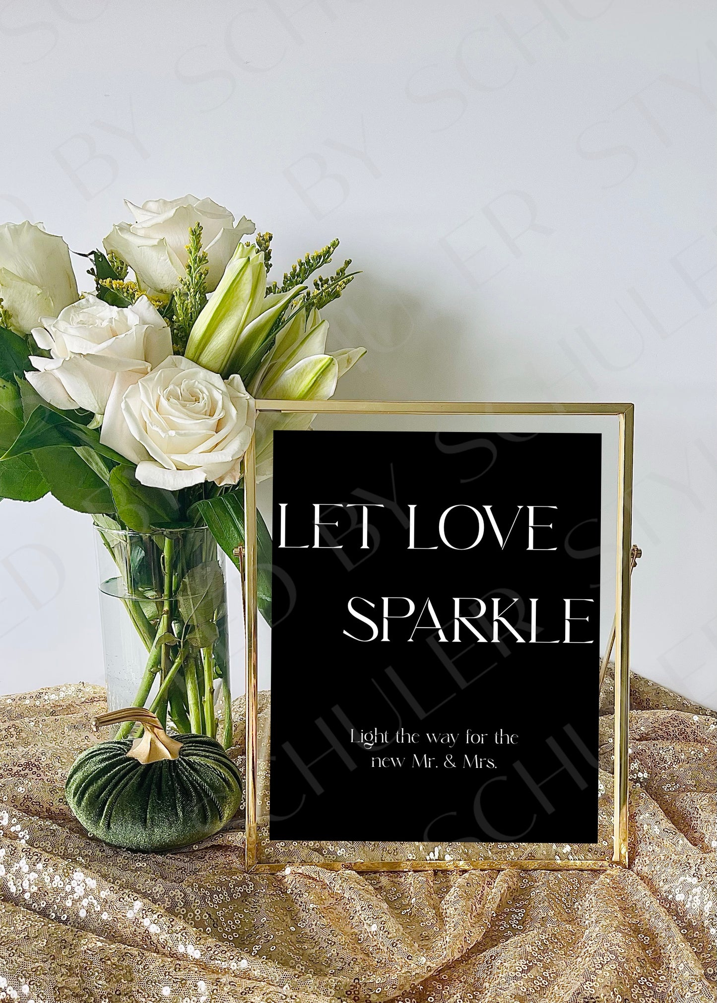 Sparkler Sendoff Sign | Modern