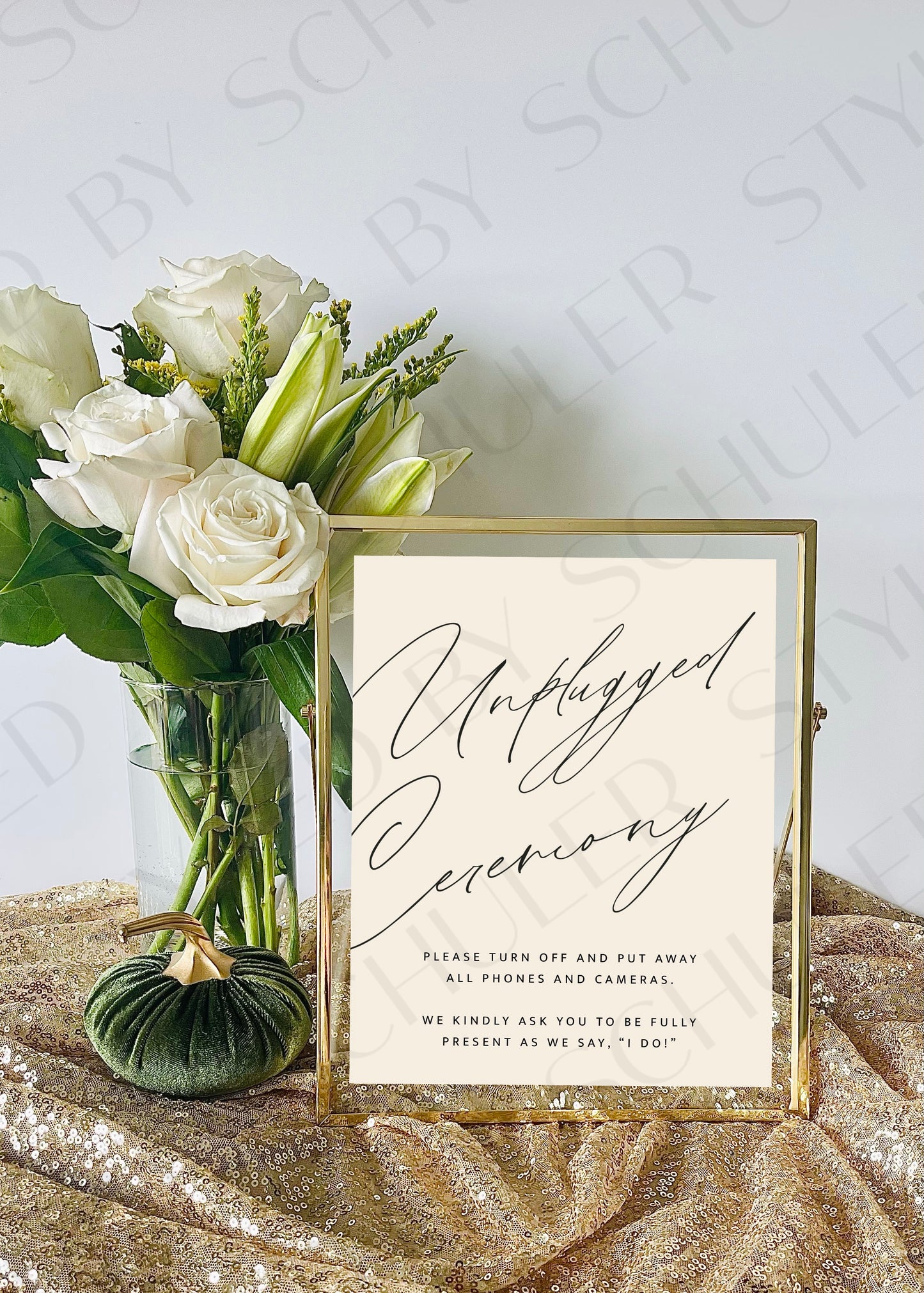 Unplugged Ceremony Sign | Classic