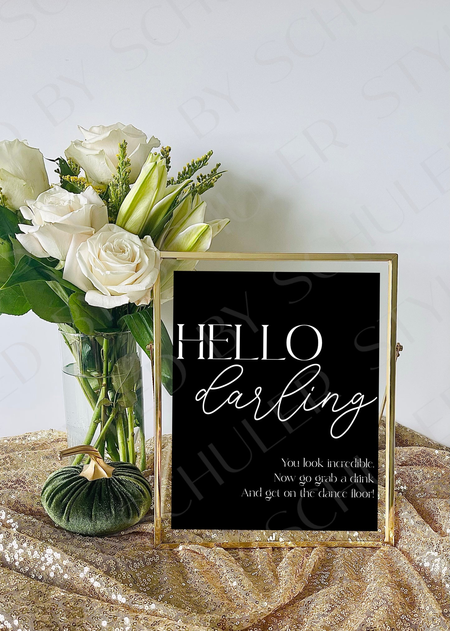 Hello Darling Sign | Modern