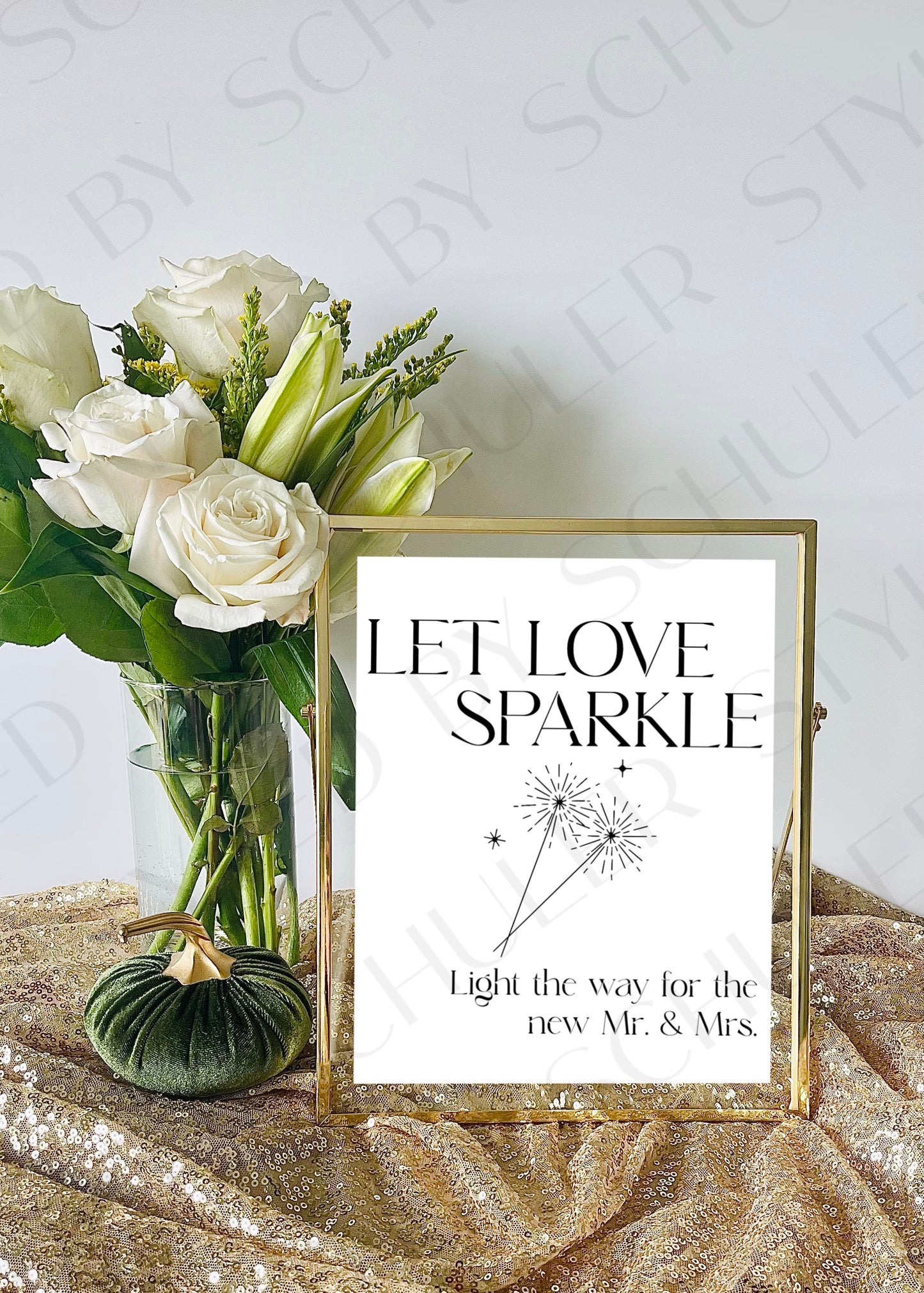 Sparkler Sendoff Sign | Modern