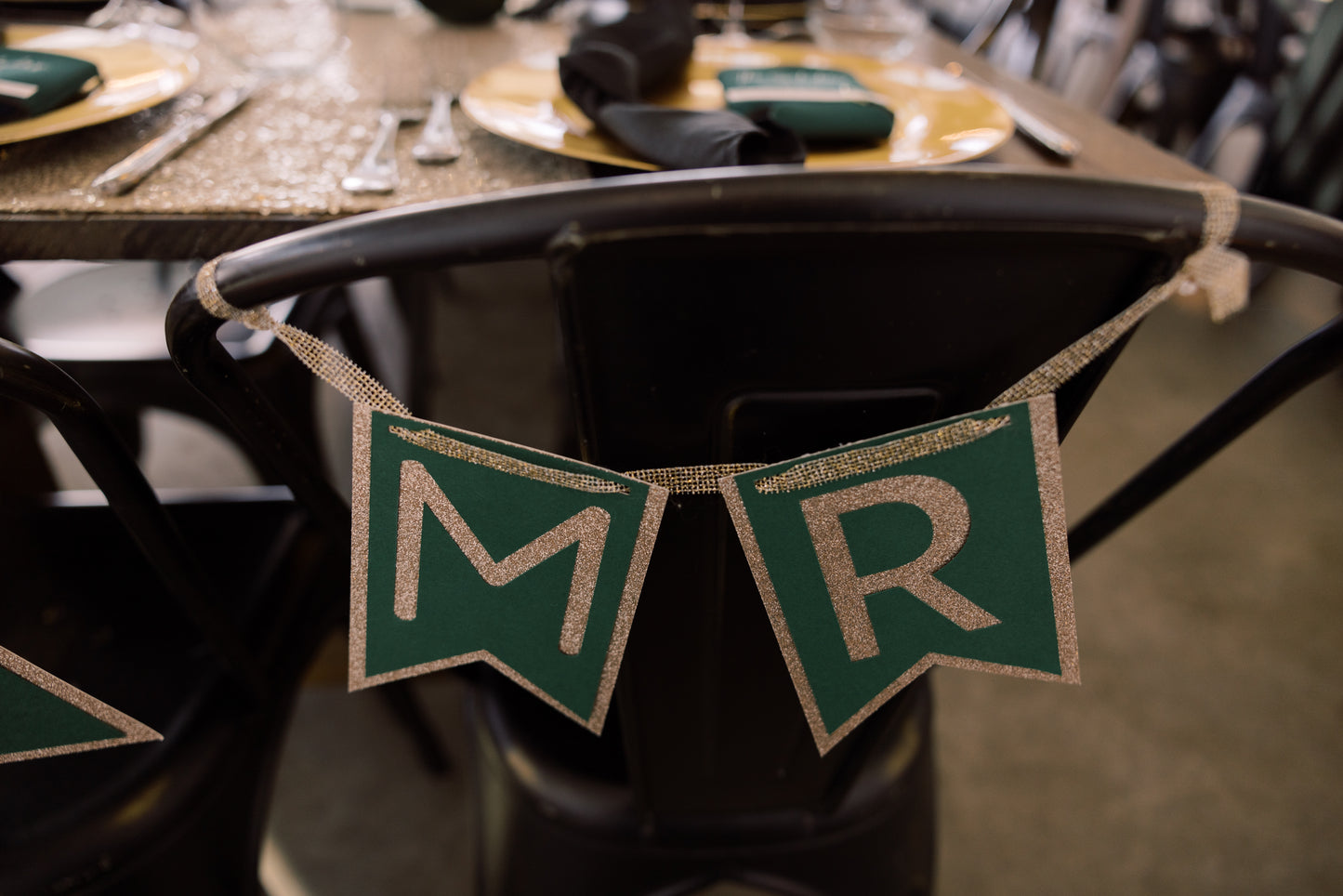 Mr. Chair Banner | Glitter Background